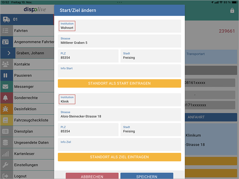 startzielinstitution